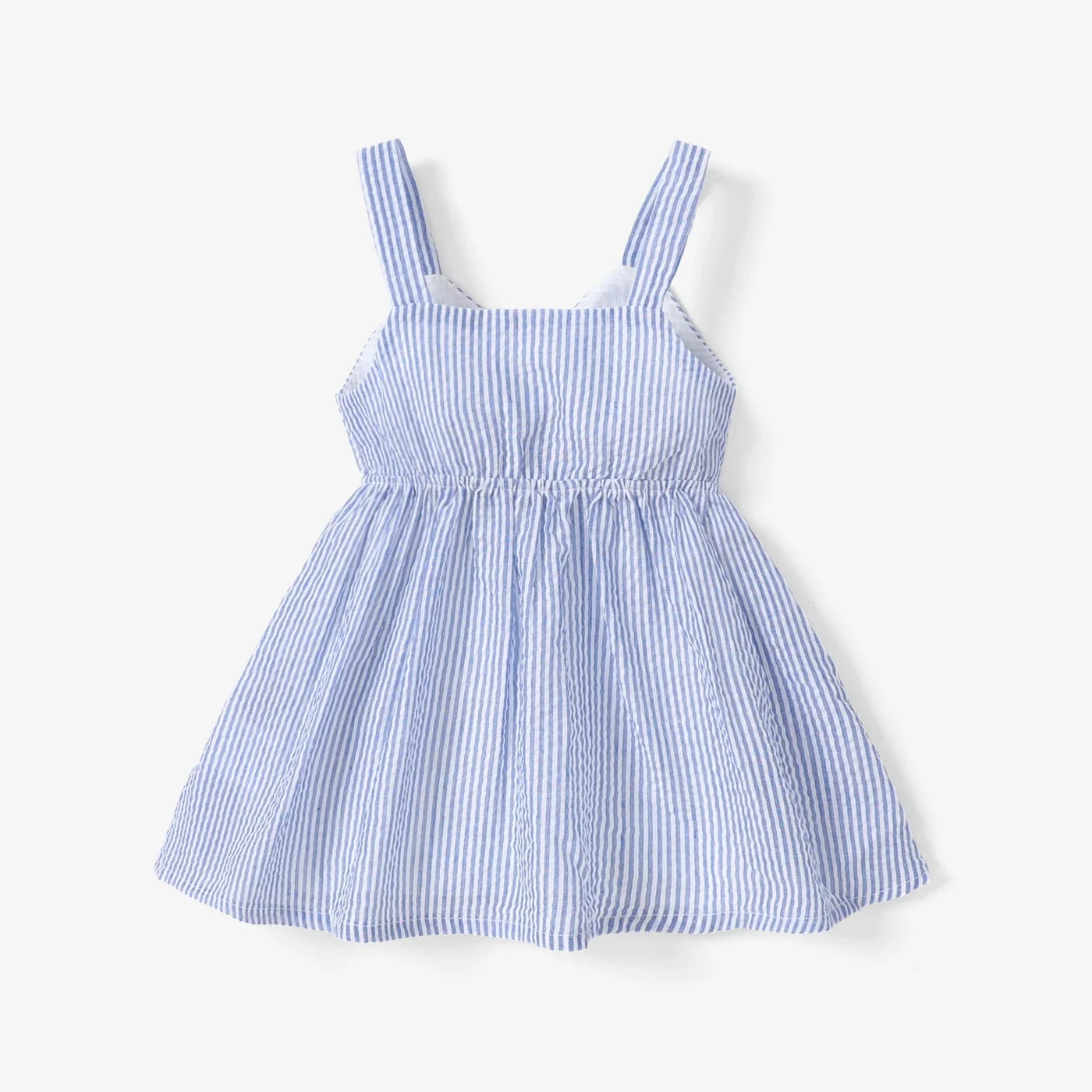 PatPat Baby / Toddler Strappy Striped Dress Suitable for Summer Season Soft and Comfortable  Perfect for Outings and Daily Wear