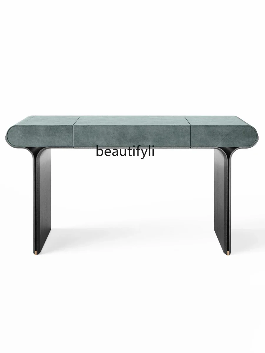 

Q181 Italian Style Light Luxury High-End Flip Dressing Table Master Bedroom Modern Minimalist Designer Model Creative Dresser Ho