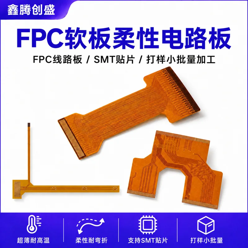 Custom FPC Flexible Circuit Board Prototype PCB Line Board SMT Assembly Small Batch Manufacturing Factory Service