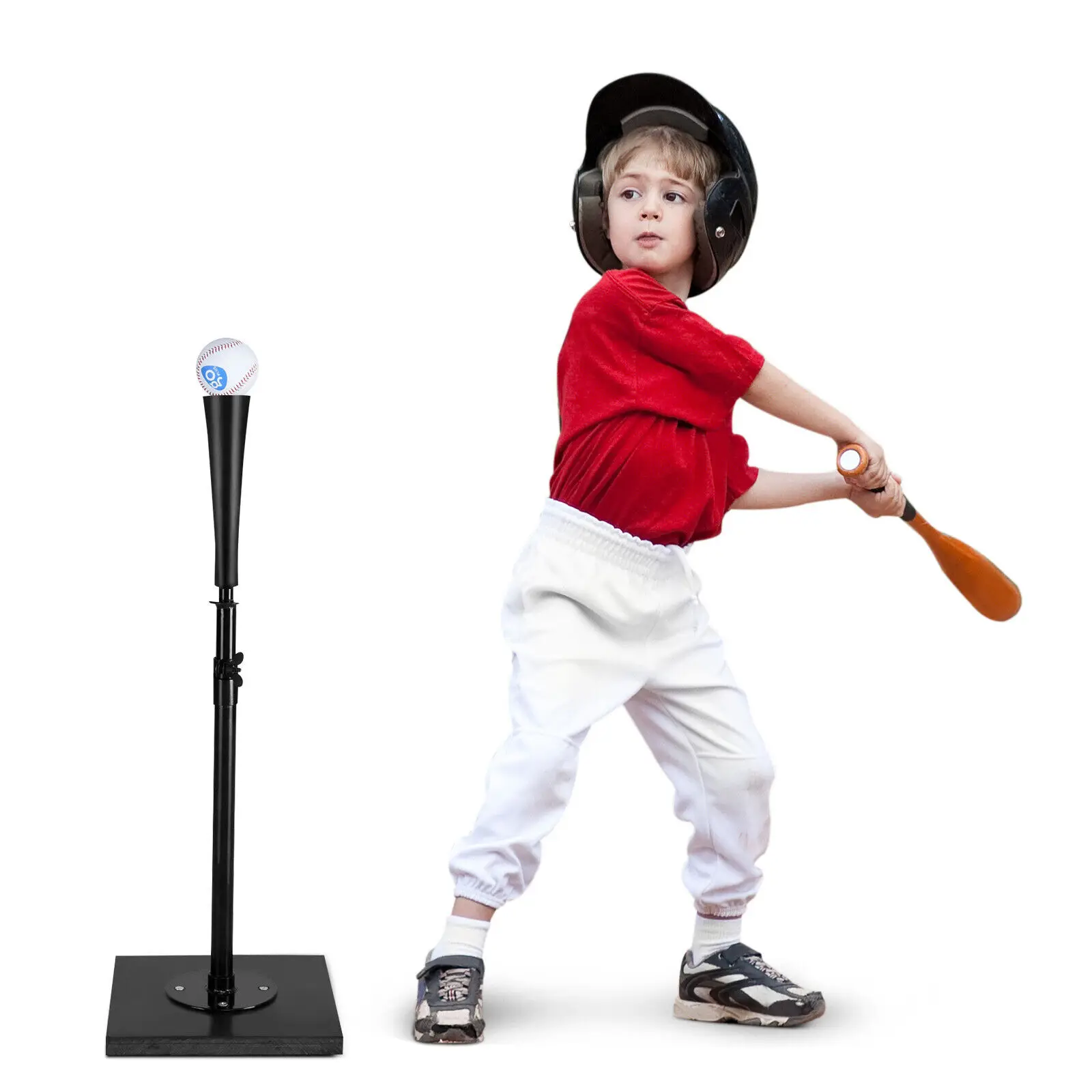 ERGOMASTER Portable Baseball Batting Tee Height Adjustable Softball Tee Hitting