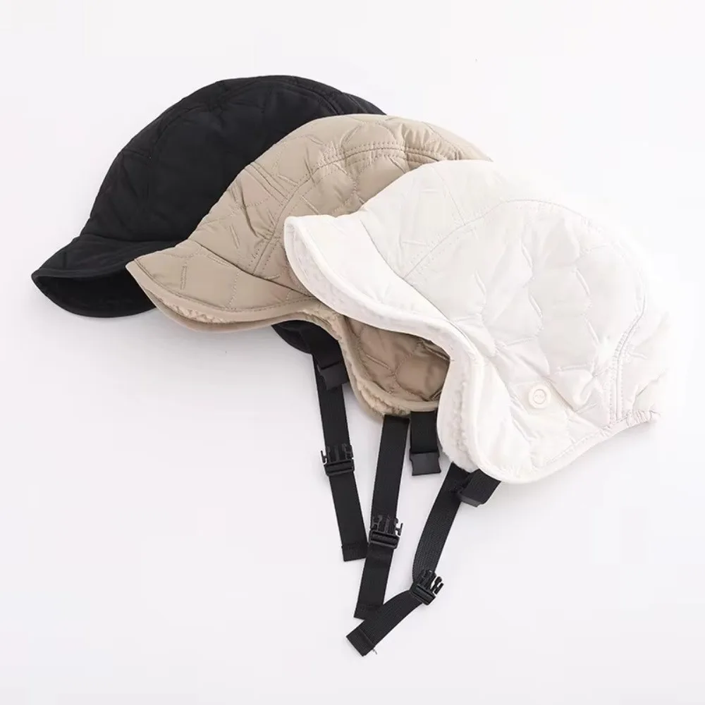 

Casual Windproof Winter Thermal Caps Warm Ear Protectors Outdoor Winter Hat Reversible Cycling Hat Men and Women