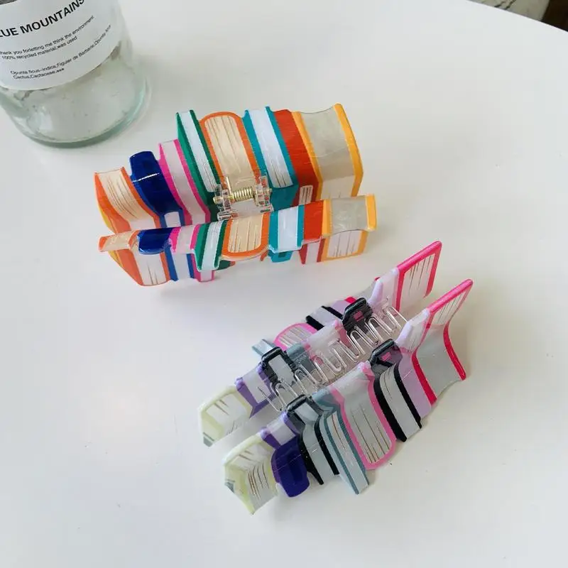 Teacher Claw Clips Unique Bookshelf Hair Claw Teacher Hair Accessories Back To School Fashion Crocodile Clip For Thick Hair