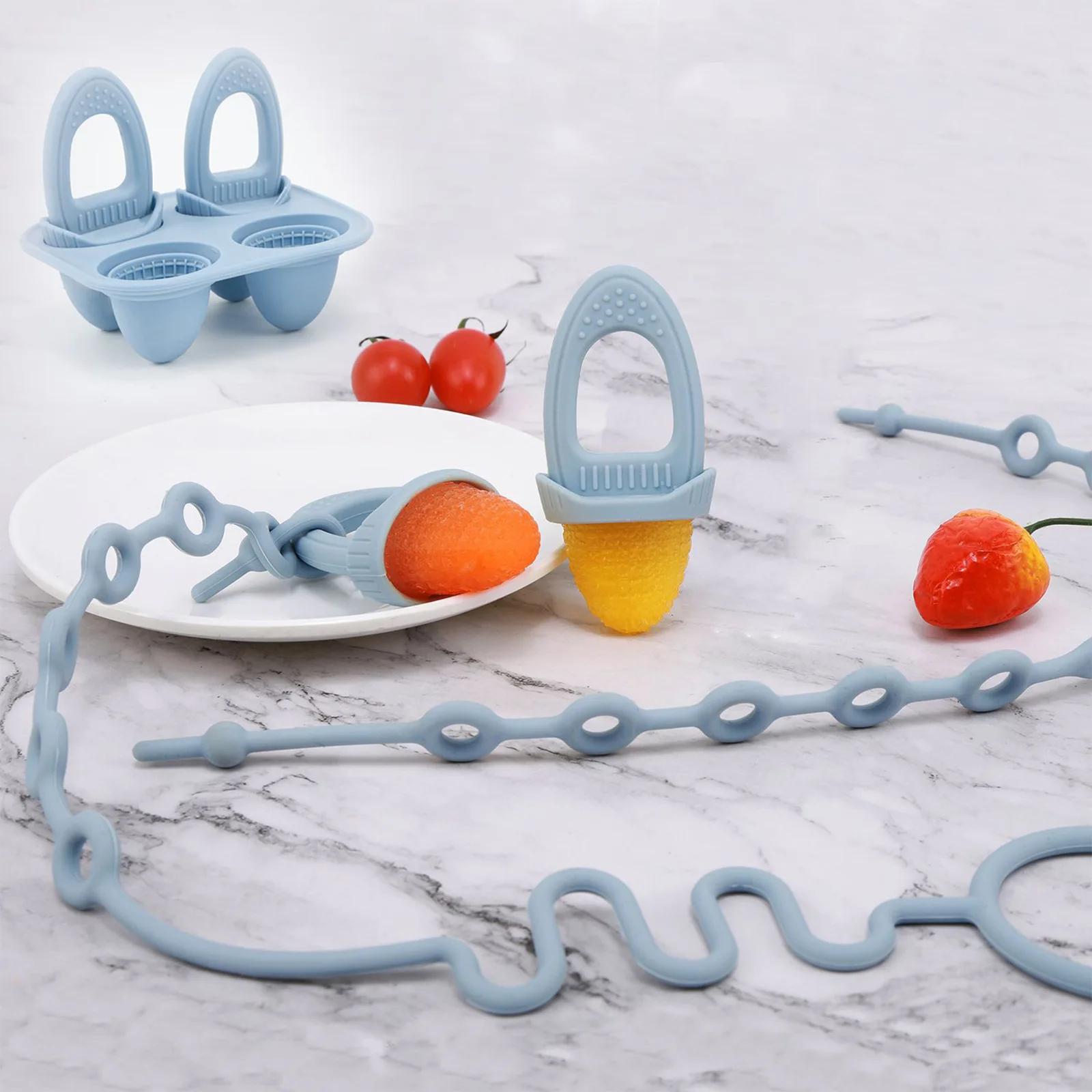 

Creative Corn Teething Ice Model Food-grade Silicone Tableware Summer Homemade Ice Cream Tool Easy Demould Ice Cream Mold Tray