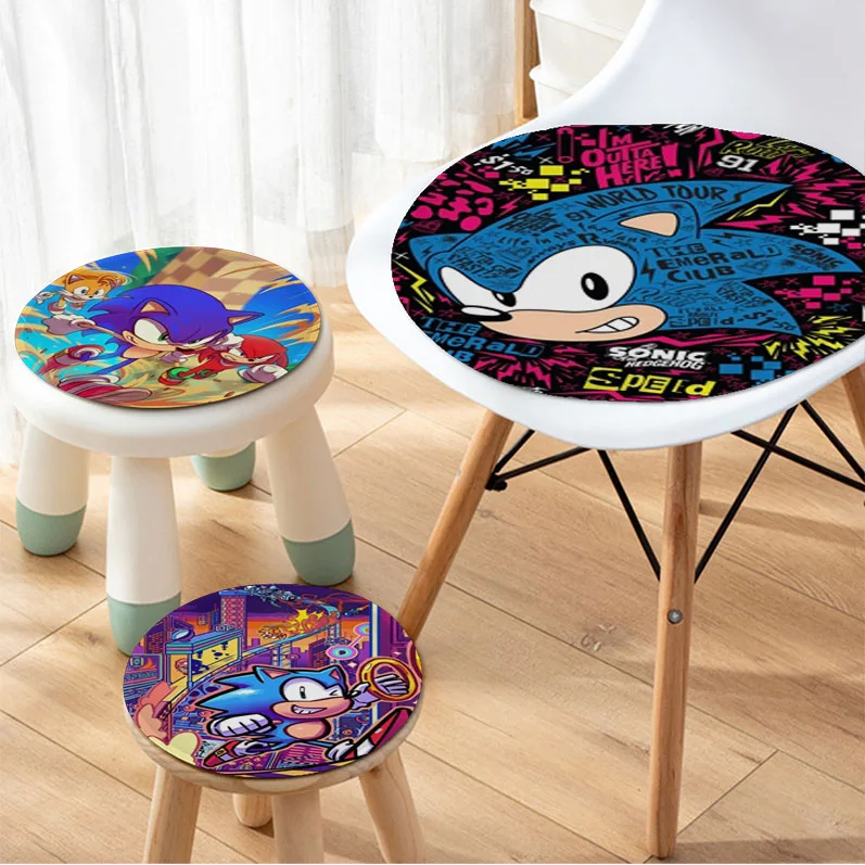 Supersonic-S-Sonic-Game Classic MovieNordic Printing Seat Cushion Office Dining Stool Pad Sponge Sofa Mat Non-Slip Cushions Home