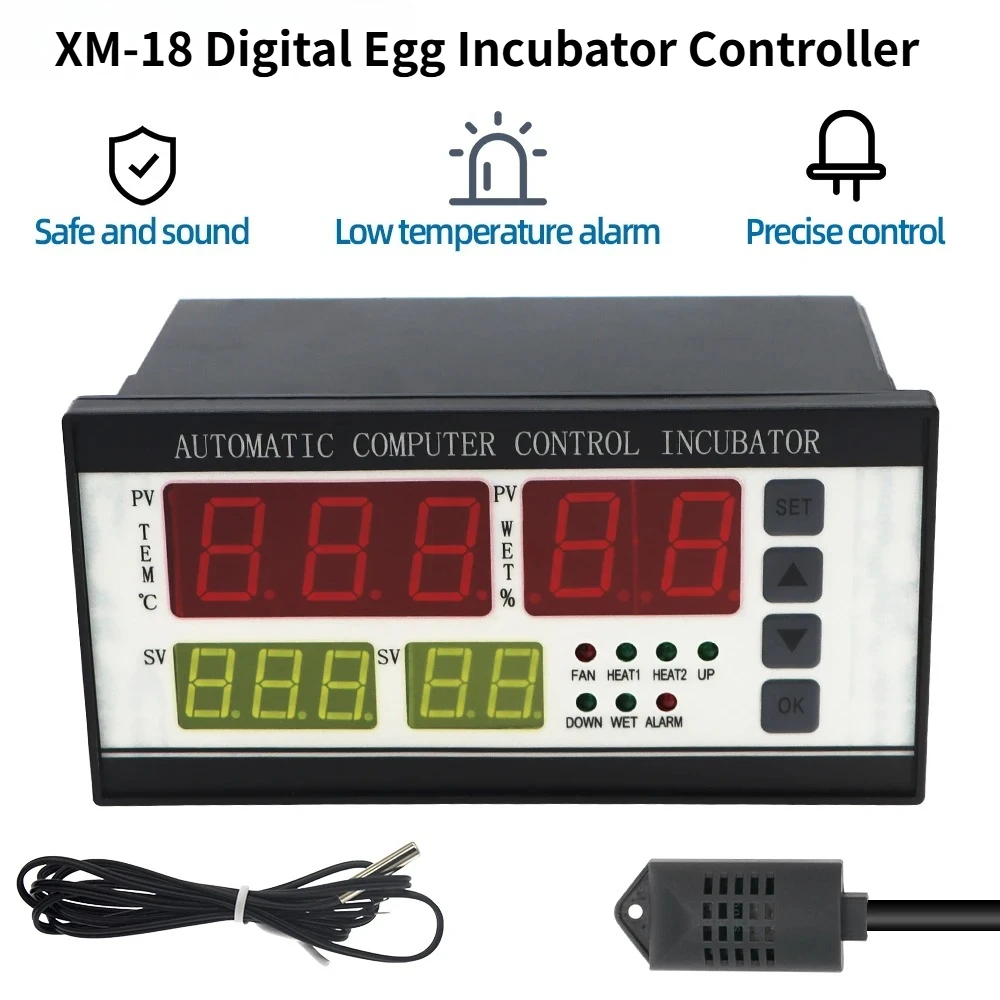 Digital Thermostat Regulator for Incubator Temperature Humidity Chicken Goose Duck Automatic Hatcher Controller Accessories