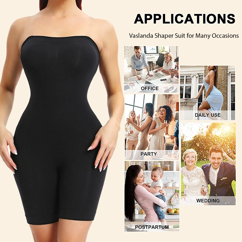 Bodysuits shapewear sem alças para mulheres, controle de barriga, levantador de bumbum, shaper do corpo, esculpir instantaneamente