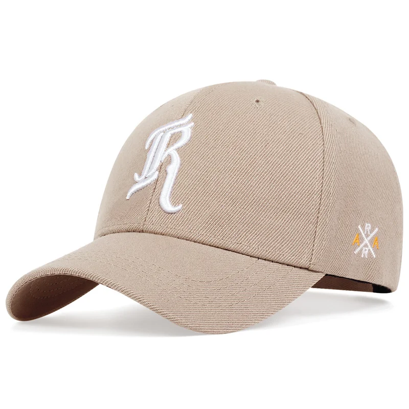 Letter Embroidery R Baseball Caps For Women Men Autumn Winter Cotton Adjustable Snapback Hat Casual Hip Hop Female Cap