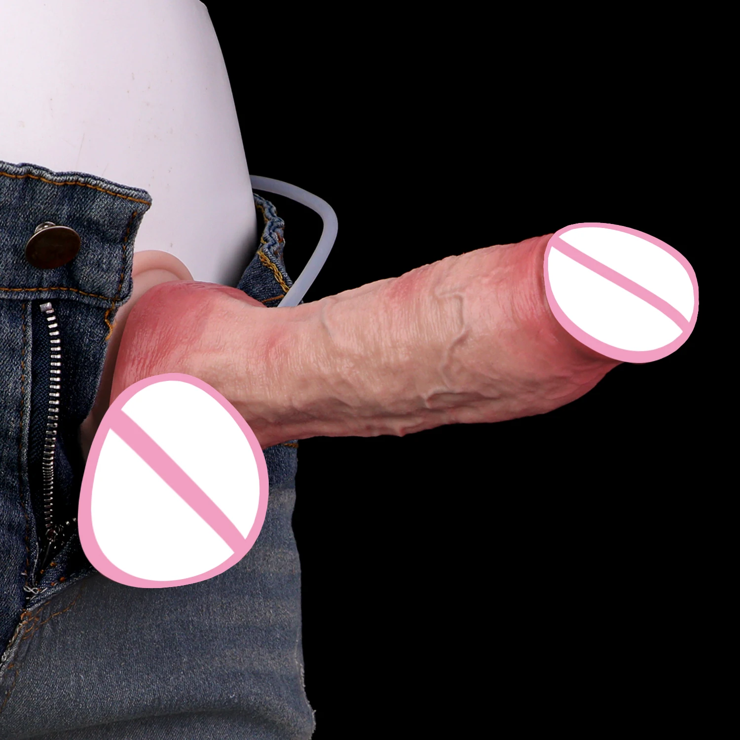 SXXY Ejaculation Realistic Dildo Dual Layer Skin Feeling Penis With Suction Cup Female Male Masturbator Syringe Squirting Sextoy