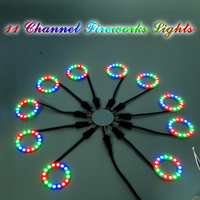 DC5V WS2812B Led Firework Pixel Lights 11 Channels Shunt Individually Addressable 3Pin 8 16 24 35 45 Ring 5050 RGB Module Kit