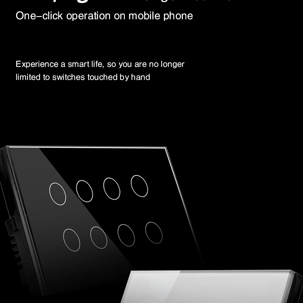 Zigbee Smart Touch Light Wall Switch 6/8/10gang Glass Panel Tuya App التحكم في المنزل بالكامل متوافق مع Alexa Google Home