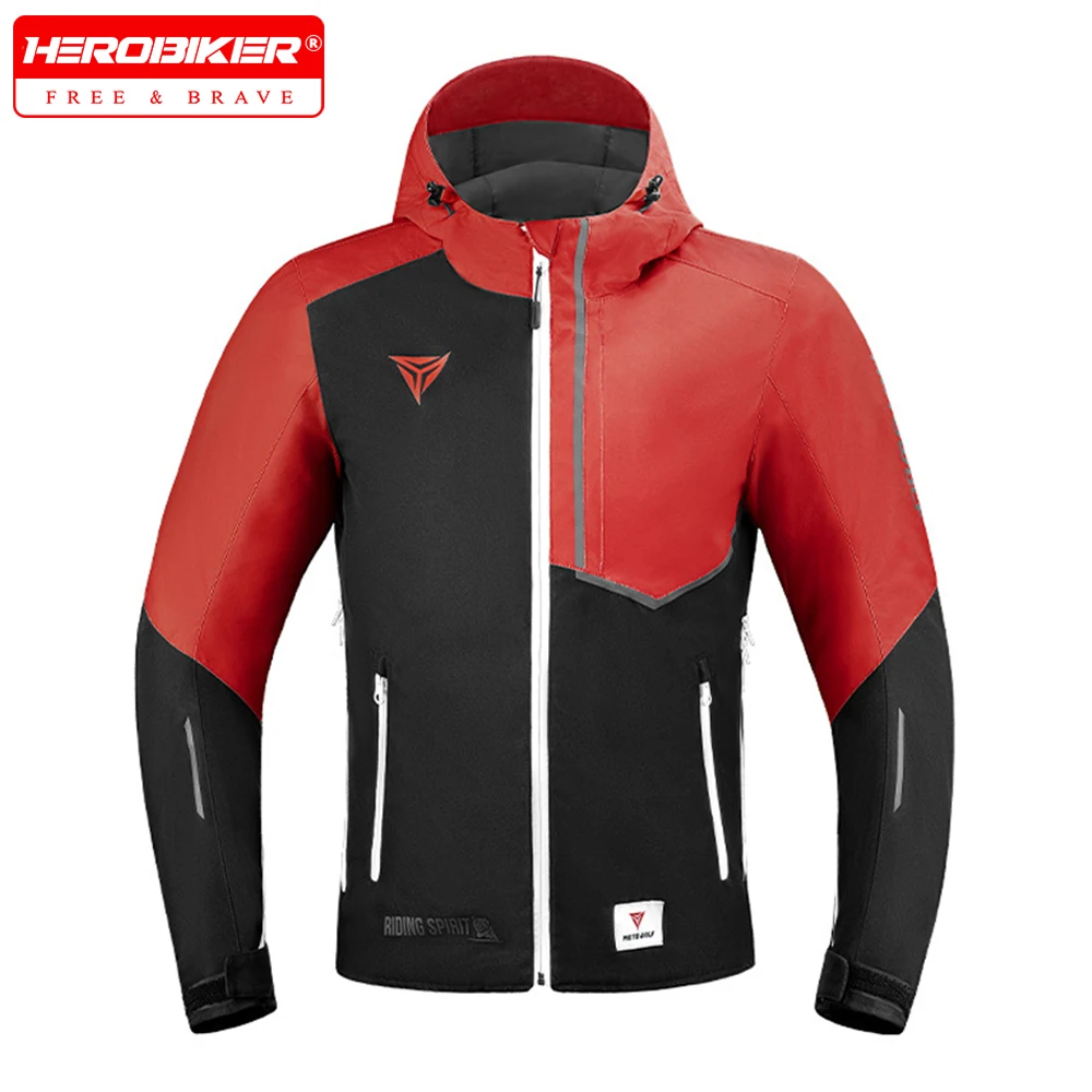 Winter Motorcycle Riding Jacket Windproof Warm Motorcycle Jacket Reflective Anti Fall Motocross Jacket CE Protective Gear