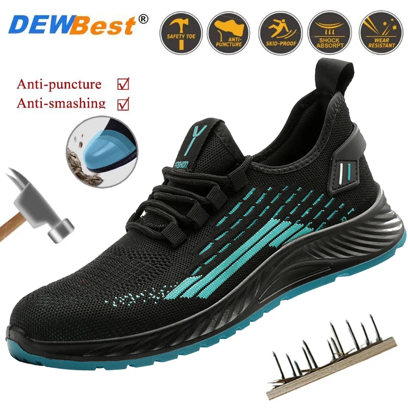 

Anti-smash wear insulation safety anti-puncture protective shoes breathable non-slip plastic head construction site male