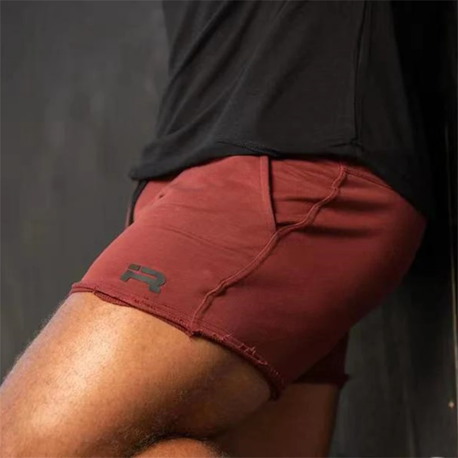 2023 New Male Running Shorts Summer Men Letter Print Elastic Waist Jogging Gym Fitness Shorts Quick Dry Training Casual Shorts