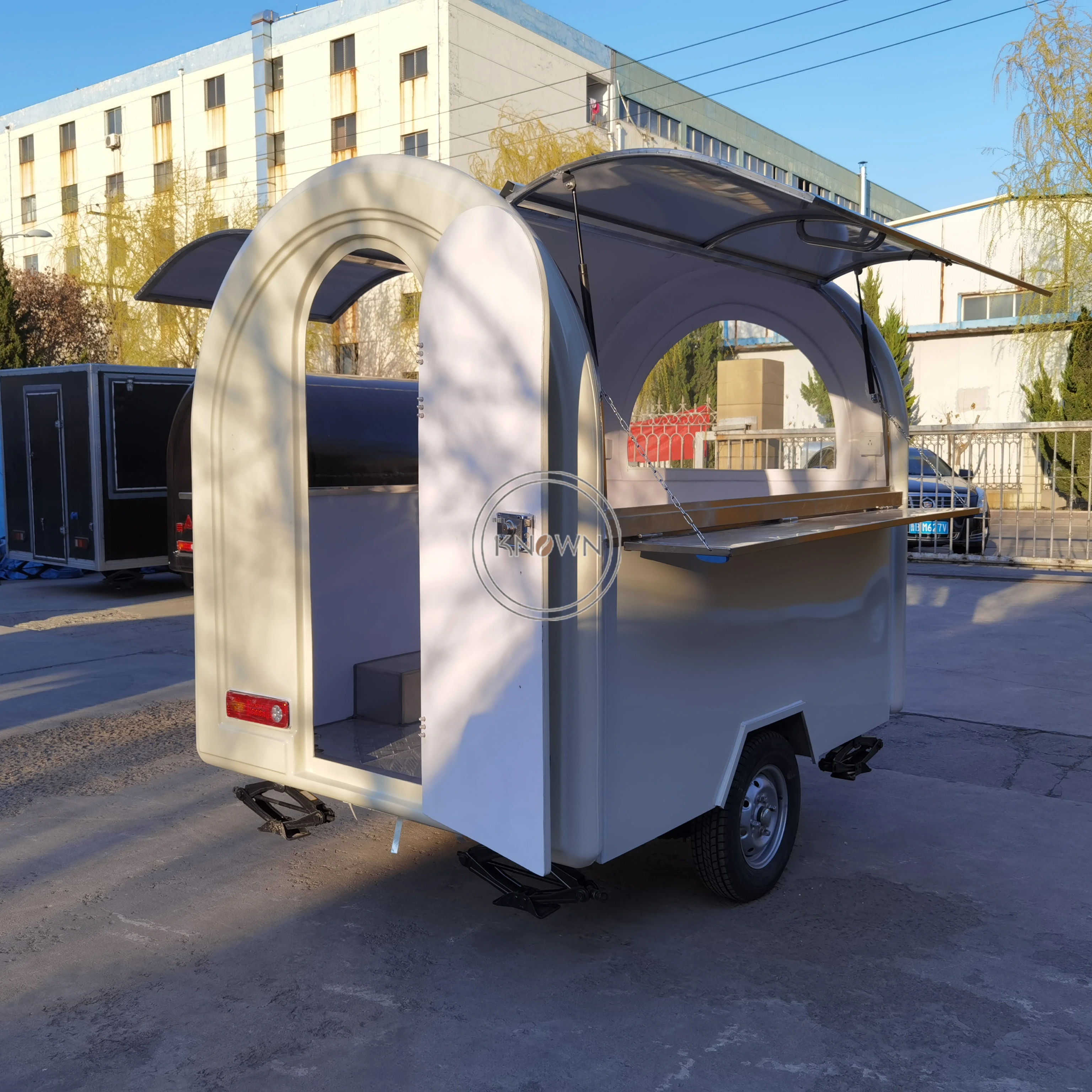 

Concession Food Truck Street Snack Coffee Kiosk Customized Fully Equipments Fast Food Trailer Hot Dog Pizza Cart