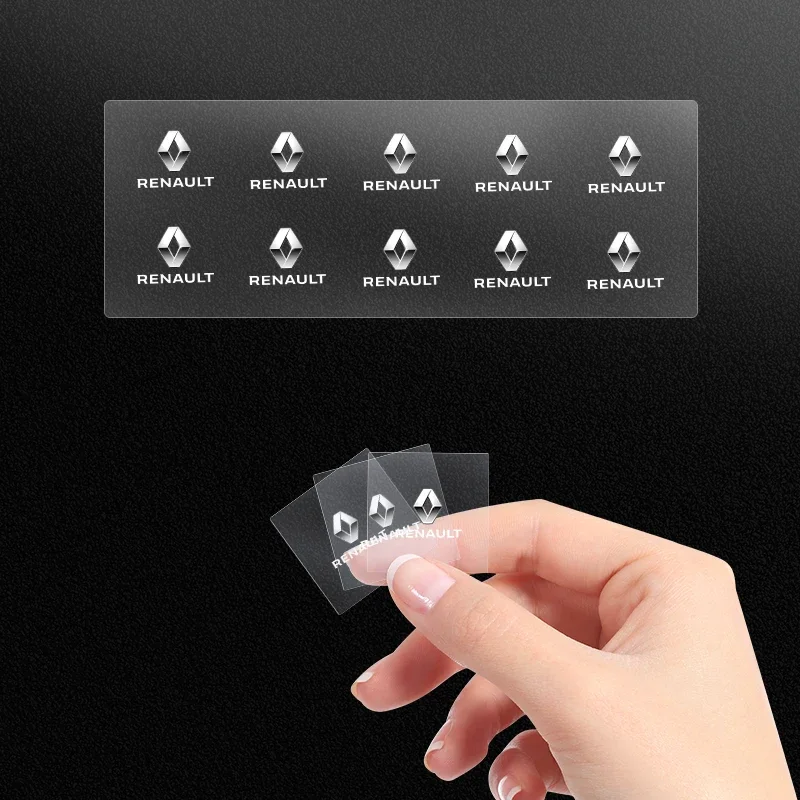 1/2/5/10pcs Car Emblem Logo Decorative Stickers Badge Decal Interior Styling For Renault MINI Alfa Romeo Honda Jaguar Ford JEEP view 3