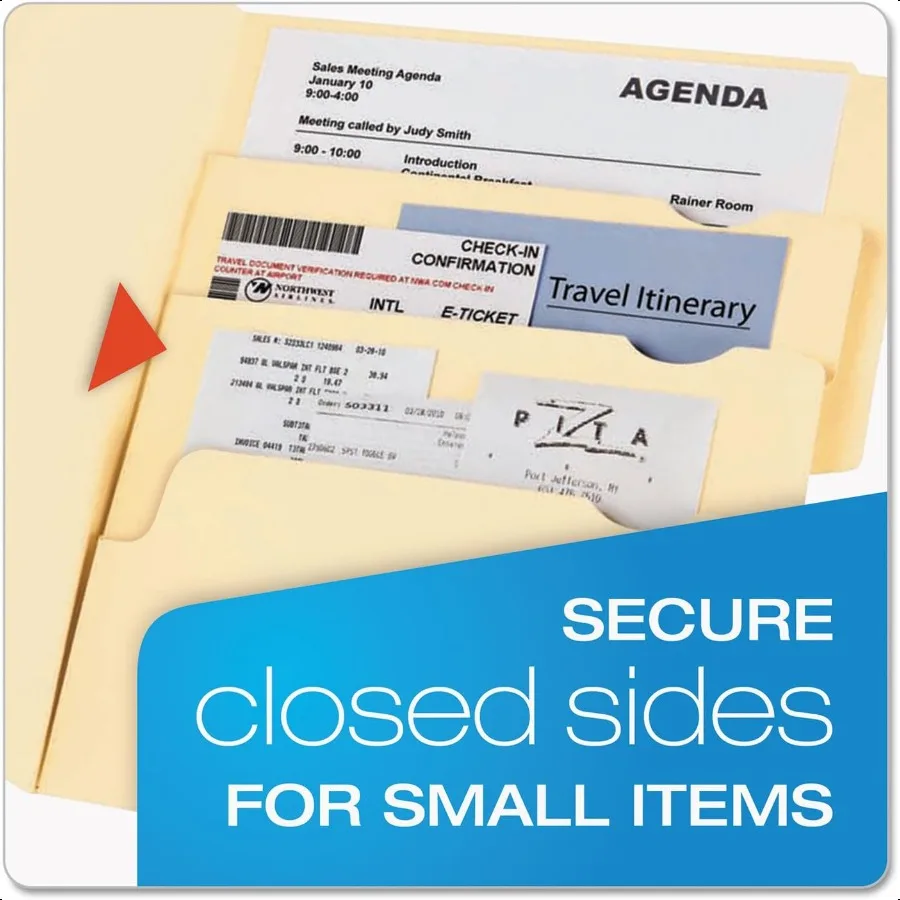 Pendaflex Divide It Up File Folders Letter Size Manila 24 Pack 10770