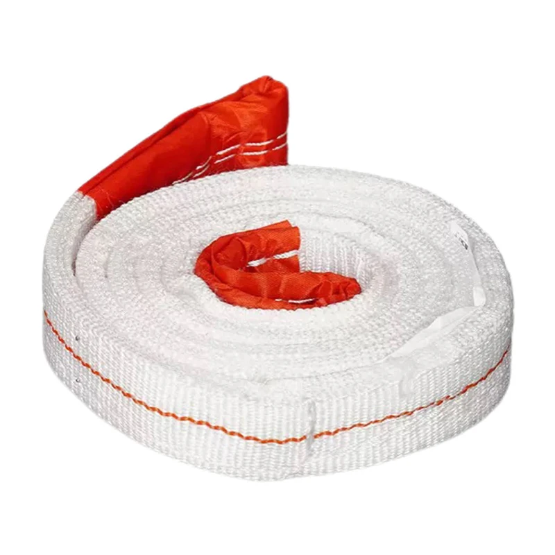 1PCS 1 Ton Flat Lifting Sling Webbing Strap Polypropylene Heavy Duty Crane Trailer Drone Cargo Hoist Transport Belt