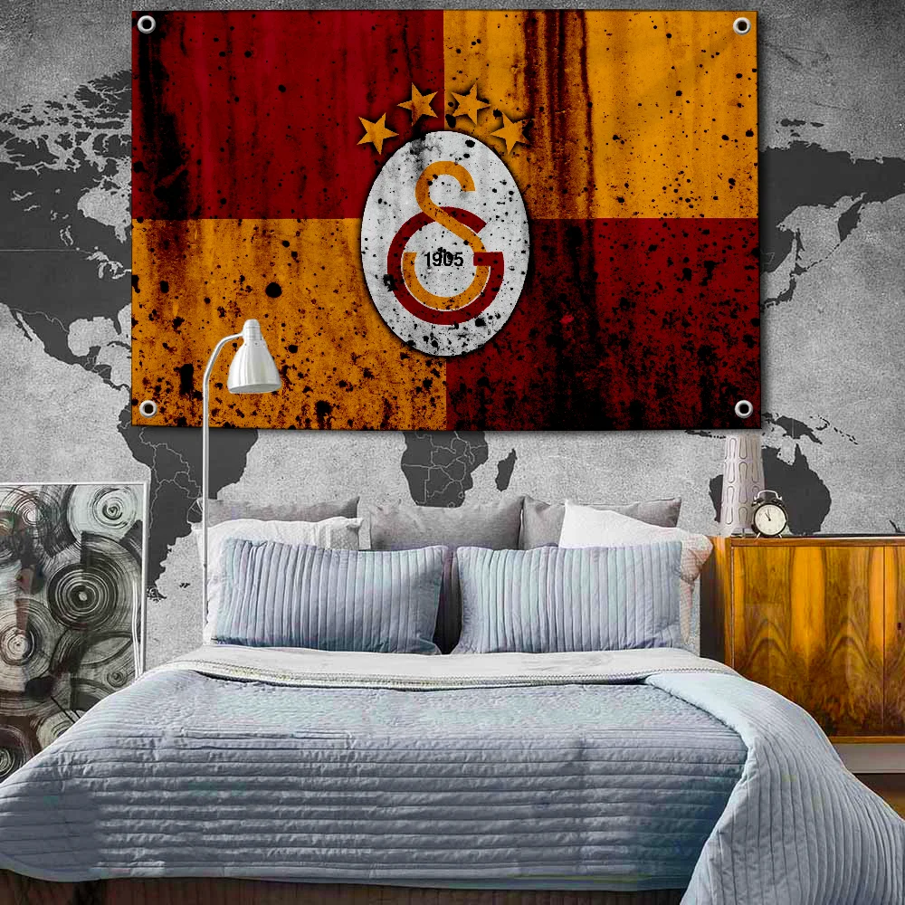 A-GALATASARAY Flag Hanging Flags 2×3ft 3×5ft Banner for Garage Wall Tapestry Curtain Rcing Flag 90x150cm Banner for Garage Bar