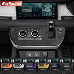 Made of Alcantara LHD & RHD Gear Shift Knob Cover Dashboard Button Frame Trim For Land Rover Defender 110 90 130 L663 2024 2023