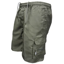 Pantalones cortos de algodón con múltiples bolsillos para hombre, Bermudas informales, militares, alta calidad, precio especial, 2