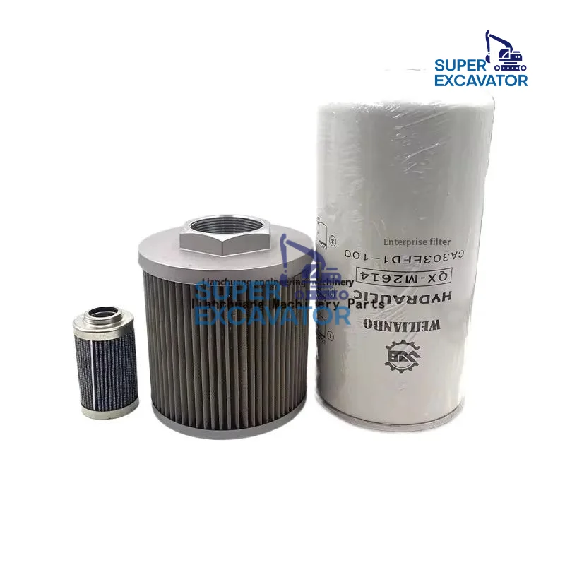 For Longking LG60 65 75 Hydraulic oil return grid oil inlet filter pilot filter maintenance Excavator accessories