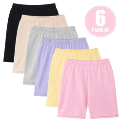 1/6 Piece Children's Four Seasons Thin Leggings Candy-colored Small Fresh Girls' Safety Pants Comfortable Soft Shorts Female Stu