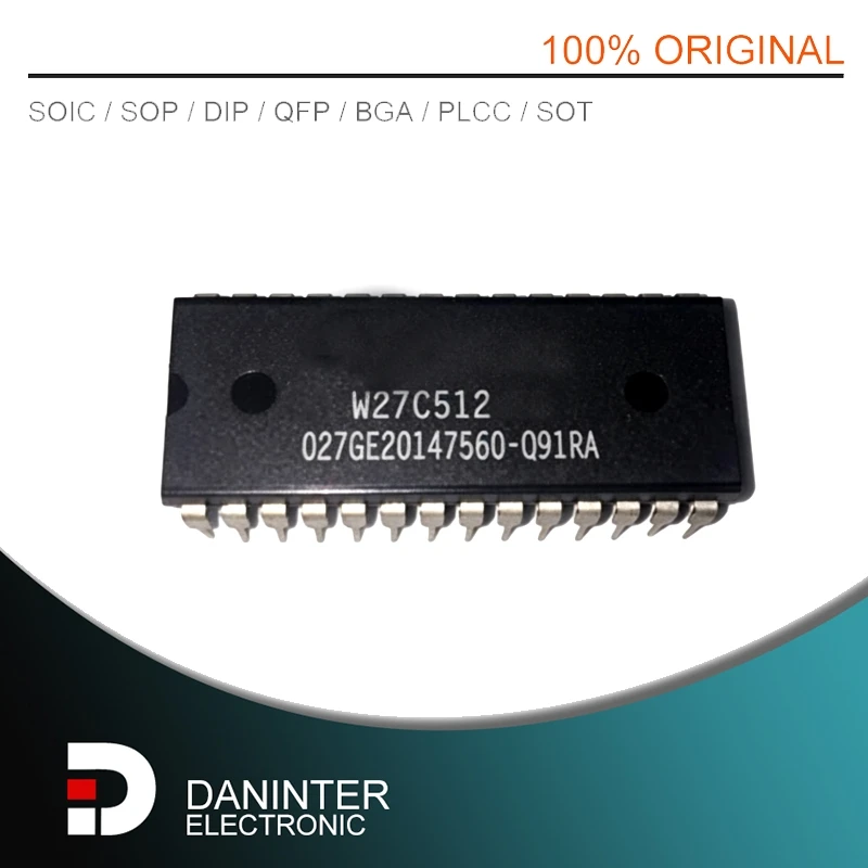 New  5pcs/lot  W27C512 W27C512-45  W27C512-70 27C512  DIP28