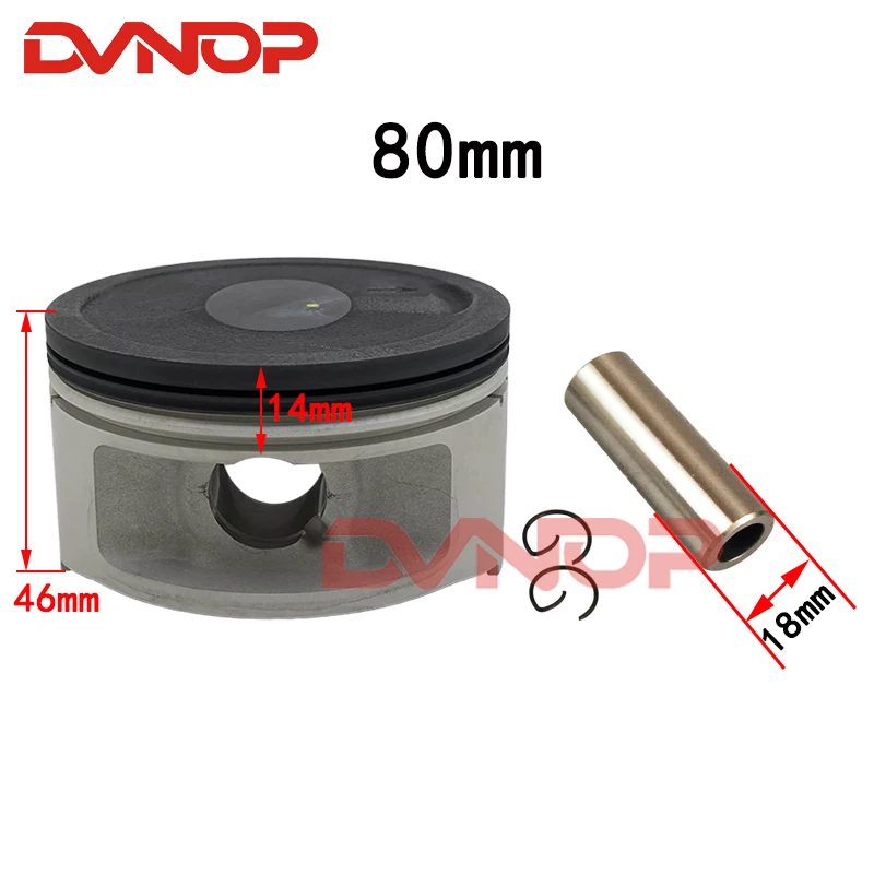 80mm piston For Linhai 400 LH400 YP400 ATV UTV Buggy Scooter Motorcycle Engine Parts Piston Ring Kit Bore Size Kit Pin 18mm