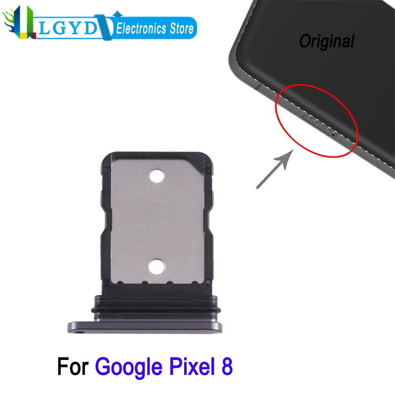 SIM Card Tray For Google Pixel 8 Phone Single SIM Card Adapter Replacement Part