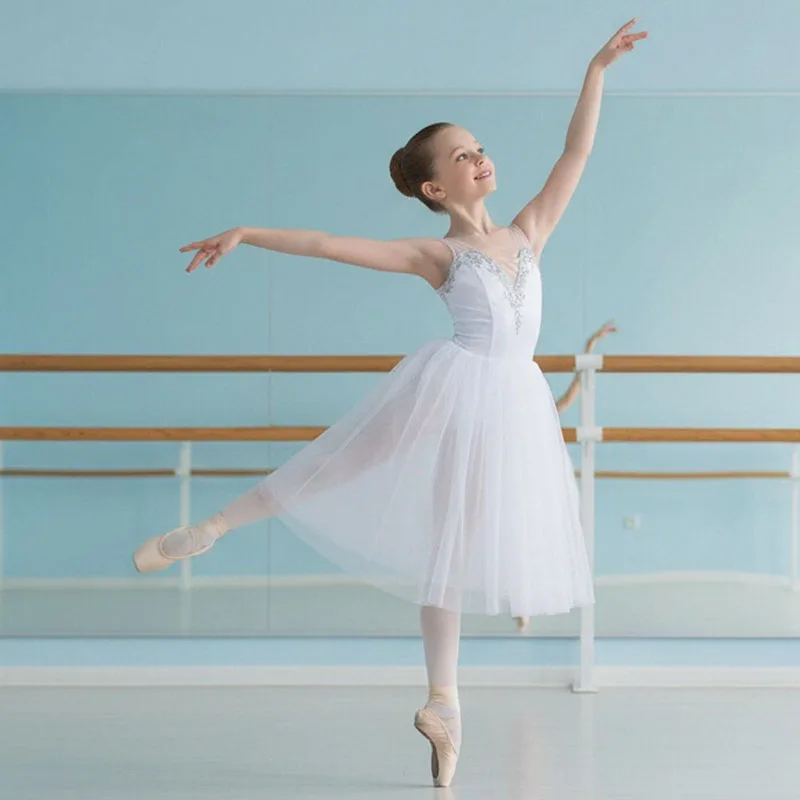 

Adult & Kids Ballerina Party Dress Ballet Dance Costume Child Women's Partywear for Dance Performances And Special Occasions