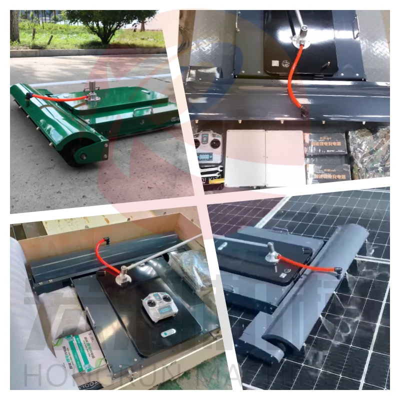 Fully Automatic Solar Cleaning Equipment Remote Control Solar Photovoltaic Cleaning Robot Suitable for Various Solar Panels