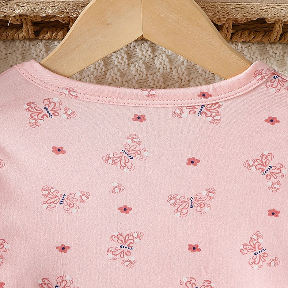 2-teiliges Kinder-Set mit niedlichem Cartoon-Motiv, mehrfarbig, für Frühling/Herbst, wärmend, bequem und schweißabsorbierend, für Jungen/Mädchen, ideal für zu Hause. – Detail 14