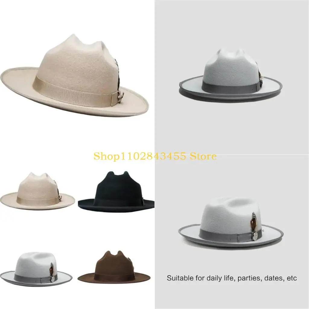 49mc-roll-brims-hat-for-masquerades-party-gentleman-hat-jazzs-hat-with-belt-adult-concert-hat-blues-dancing-hat-headpieces