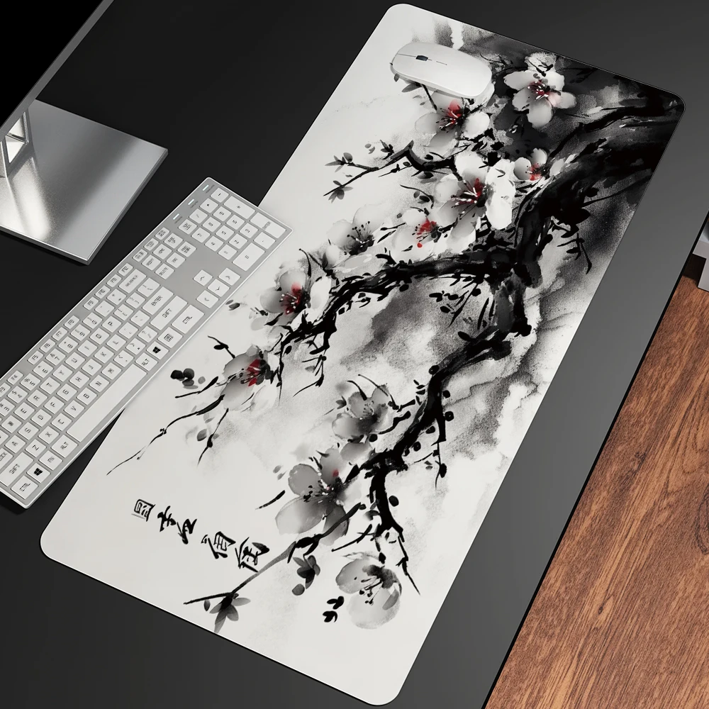 Mousepad Large XXL Cherry Blossom Art Print Anime Landscape Pretty cute mousepad High quality rubber mousepad Computer accessori