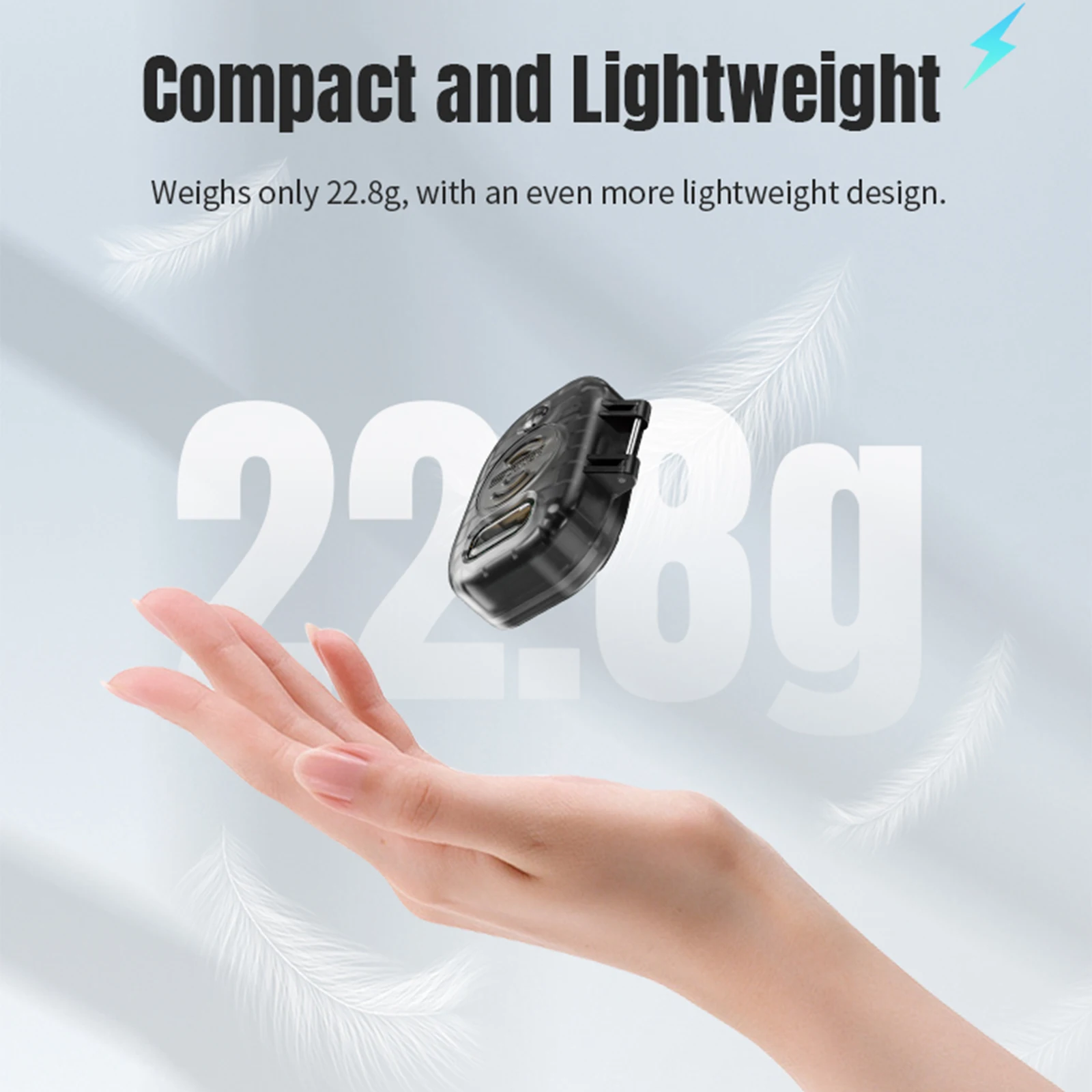 

LED Drone Alarm Tracker Lightweight Positioning Remote Alarm USB-C Charging Drone Strobe Siren Tracker for Neo Accessories