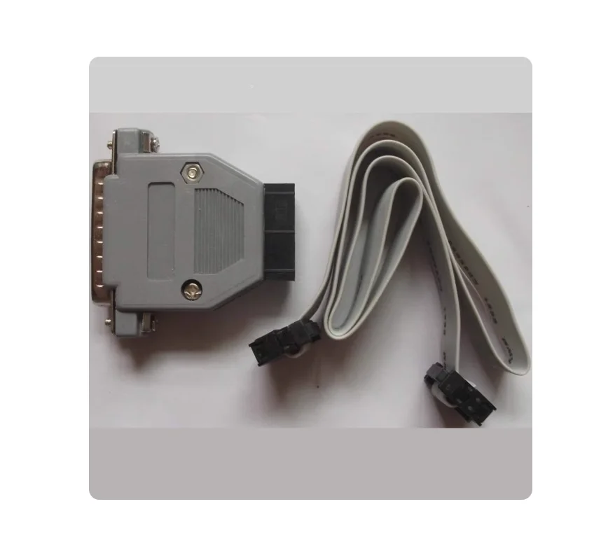 MSP430 JTAG parallel port emulator downloader with 14 pin interface and one 14P ribbon cable