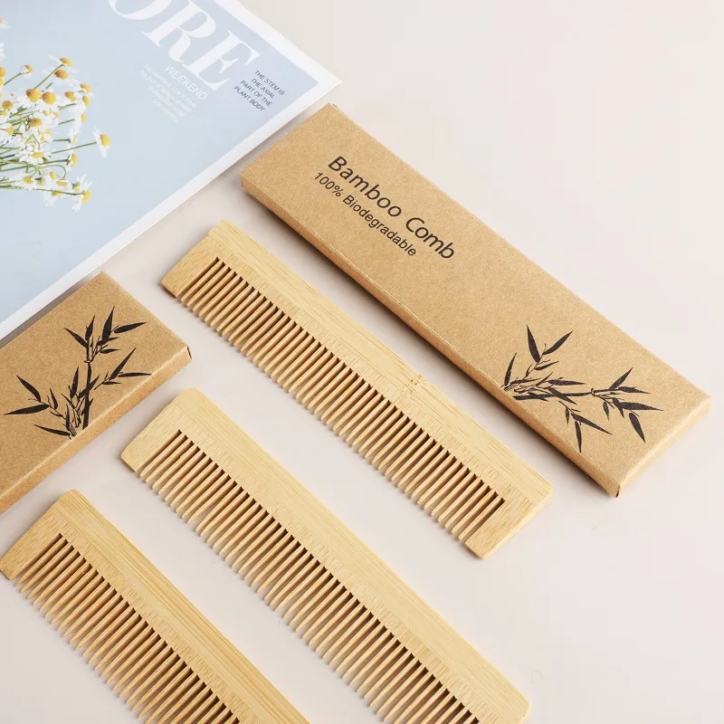 

빗 Wooden Comb Bamboo Massage Hair Combs Natural Anti-static Hair Brushes Hair Care Massage Comb Men Hairdressing Styling Tool