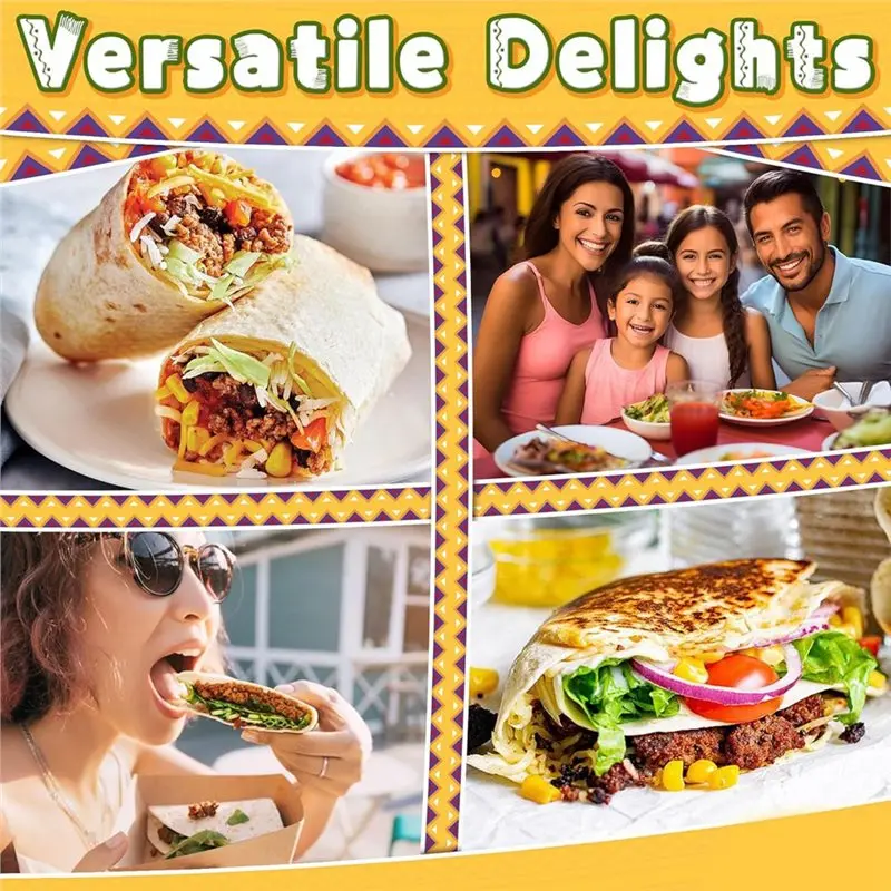 A67P-Tortilla Warmer Pouch (Multicolor, 12 Inch), Microwavable Fabric Tortilla Heater Pouch To Keep Tortillas Soft & Warm