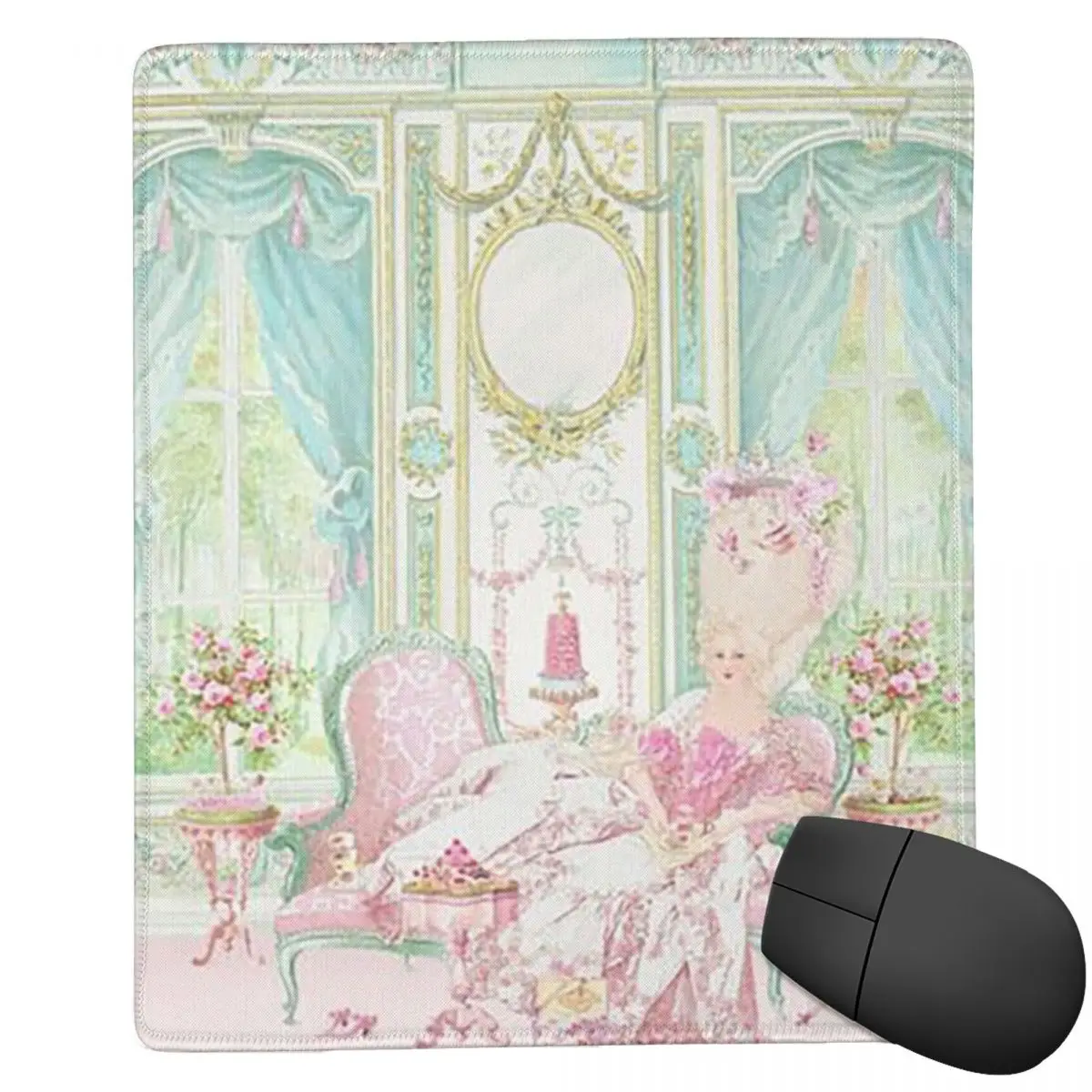 Marie Antoinette The Pink Room Mouse Pad Computer Keyboard Mouse Mat Gaming PC Laptop Desk Mat Office Accessories