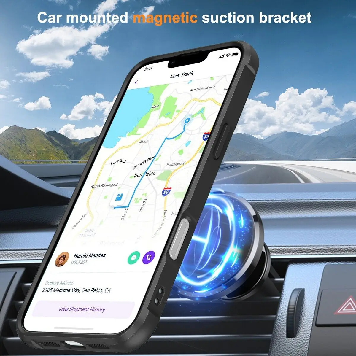 Magnetyczne etui do iPhone'a 16, 15, 14, 13, 12, 11 Pro Max Plus z wąską osłoną Mag-Safe