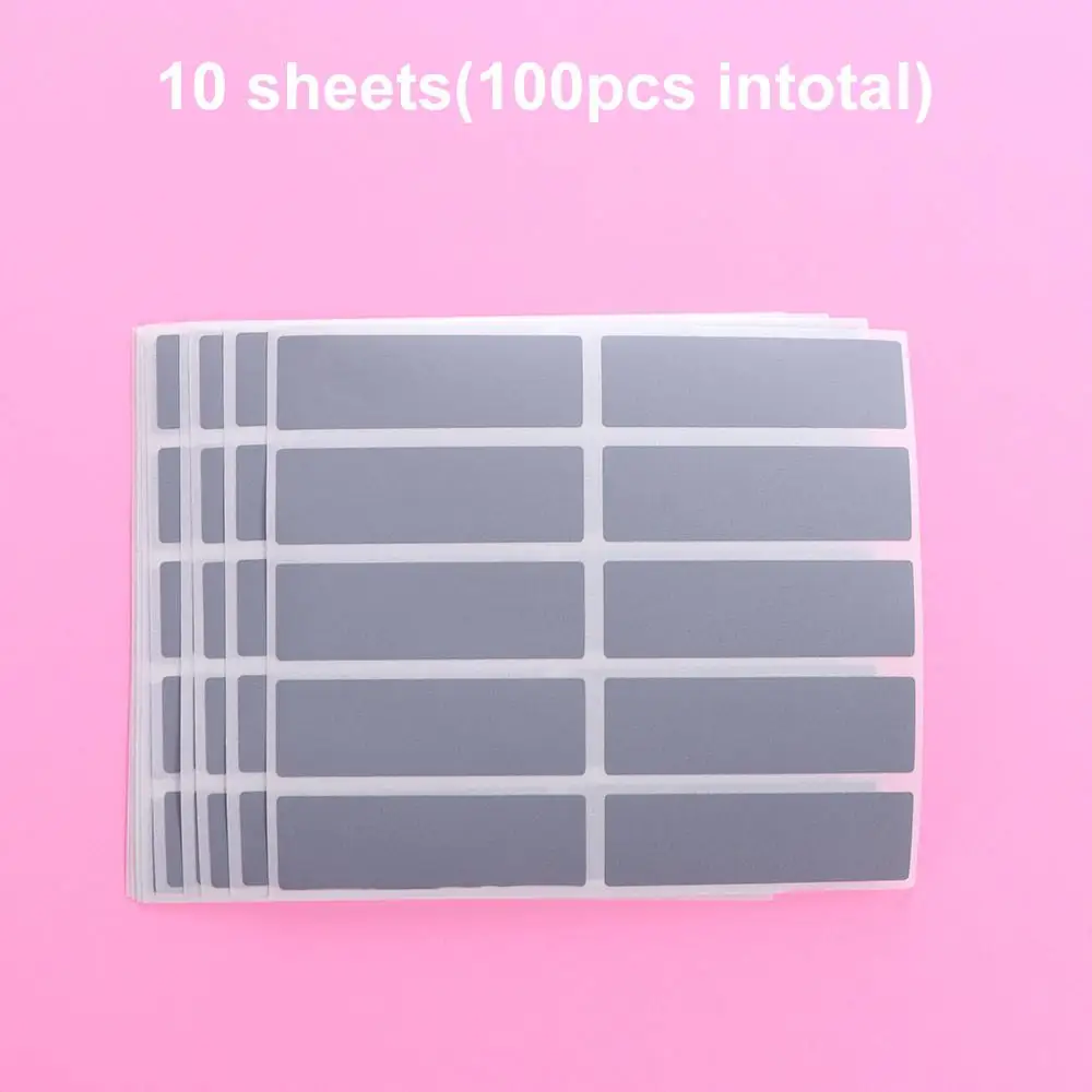 

100pcs Rectangular Scraping Stickers Scratch Cards Funny Adhesive Scratch Off Stickers Creative Scratch Off Cards