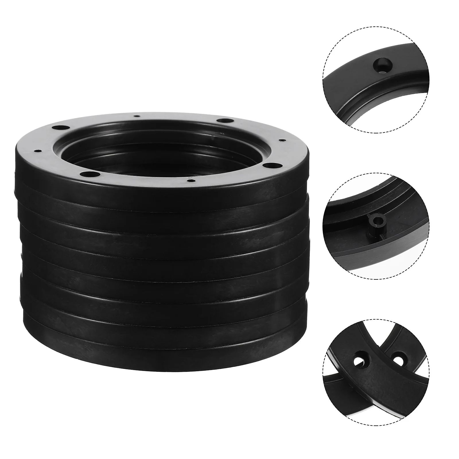 4 Pairs Vehicles Speaker Spacers Plastic Horn Gasket The Car Audio Adapter Ring Washer