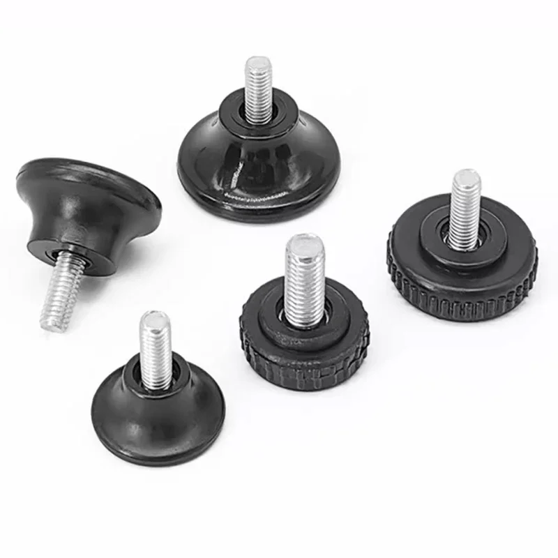 2/16Pcs Plastic Adjustable Feet Pad With Screw M6 M8 M10 Table Chair Balck Leveling Foot Pad Furniture Leg Anti-shock Protection