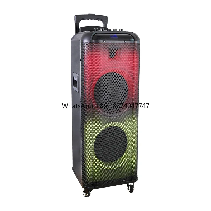 CQA Hot selling partybox 1000 speaker TWS blue tooth audio trolley speaker system with J BL  Flame Light