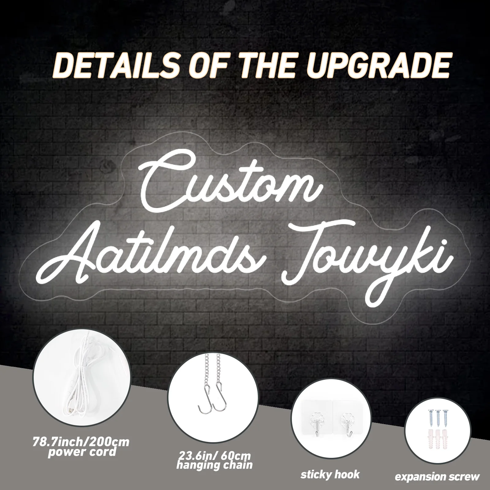 Insegna con nome a led personalizzato Regalo per bambini Insegne con nome personalizzato Regalo per adolescenti Insegna al neon a led per decorazioni da parete Decorazioni per la camera da letto Regali personalizzati