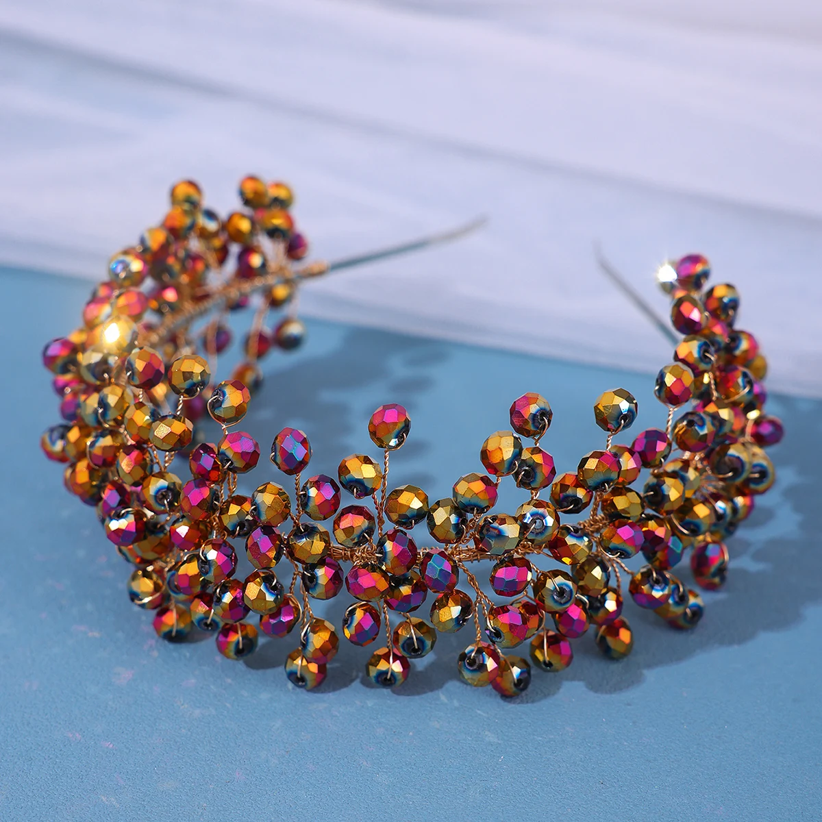 Baroque Vintage Handmade Crystal Bridal Hairbands For Wedding Hair Accessories Women Bridal Headbands Head Jewelry