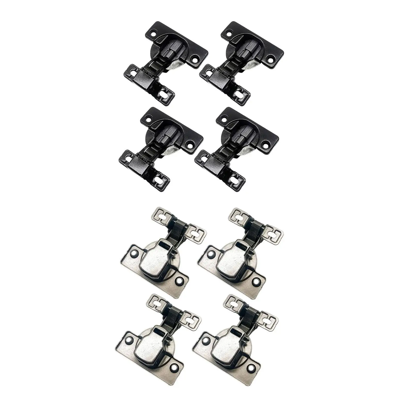 4x Self Closing Door Hinges Carbon Steel ,Furniture Hardware, Easy to Install, Rust Resistant Cabinet Hinges Cupboard Hinges