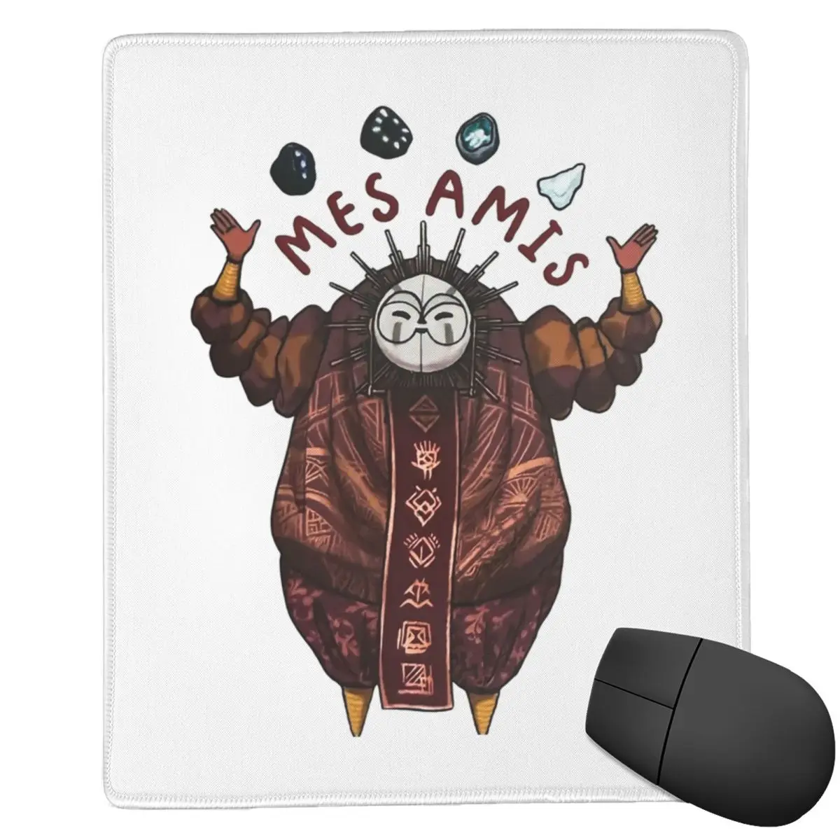 Esquie And Rock Friends Clair Obscur Expedition 33 7x9 in 22x18 cm Mouse PadComputer Keyboard Mouse MatGaming PC Laptop Desk Mat