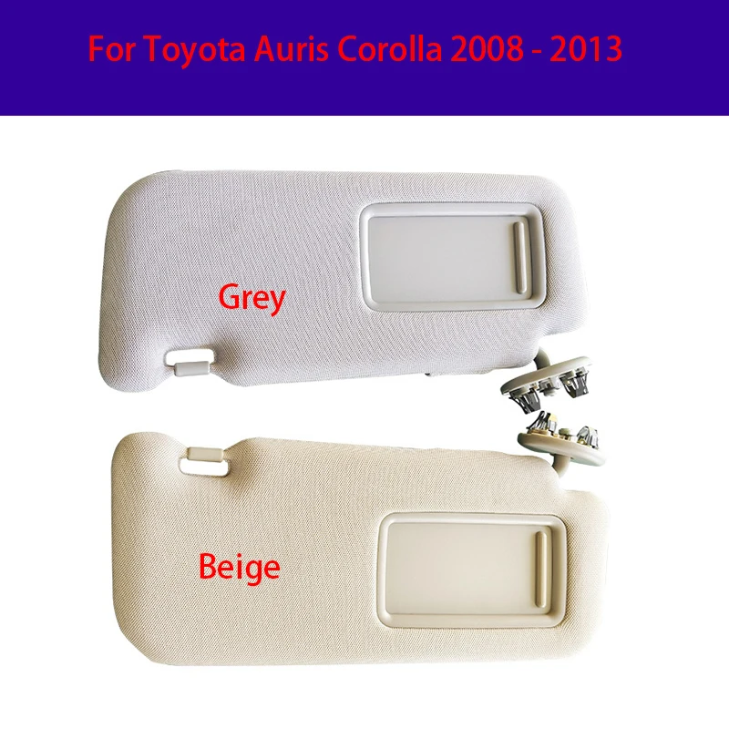 

Для Toyota Auris Corolla 2008-2013 салон автомобиля солнцезащитный козырек с зеркалом бежево-серый солнцезащитный козырек левый и правый водительская сторона пассажира