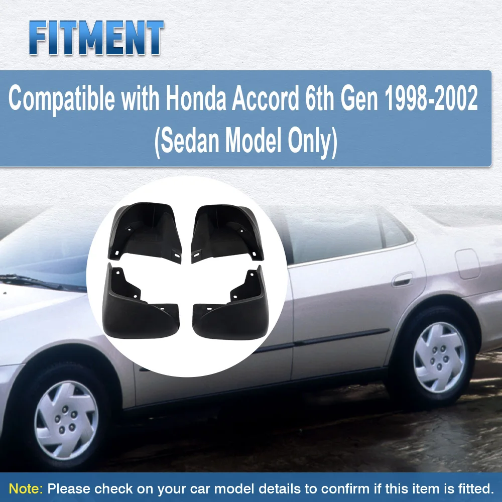 

Для Honda Accord 6-го поколения 1998-2002 (только модель седана) автомобильные брызговики брызгозащищенные передние и задние